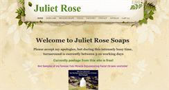 Desktop Screenshot of julietrosesoaps.com