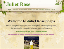 Tablet Screenshot of julietrosesoaps.com